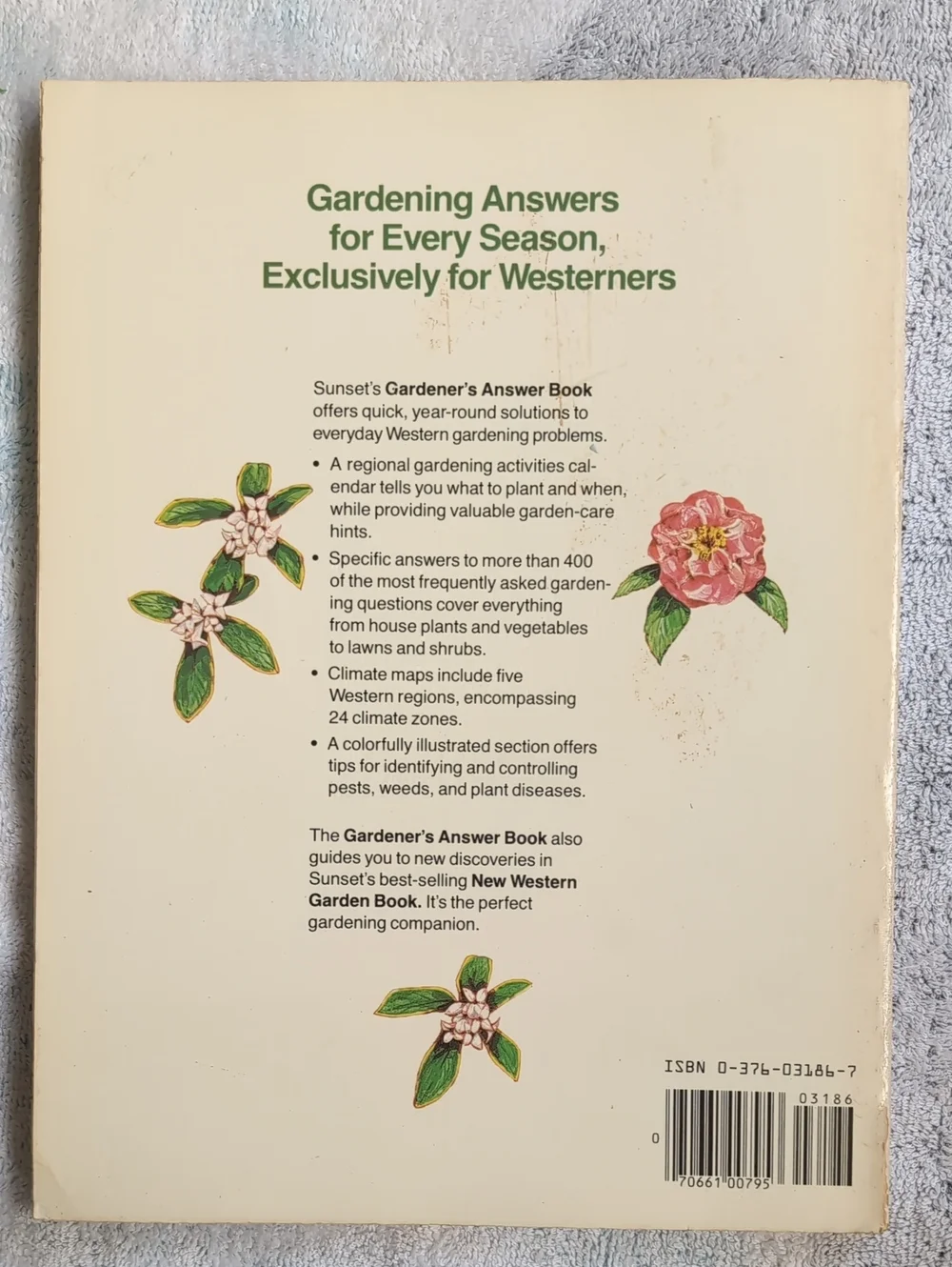Gardener's Answer Book - by Sunset '88